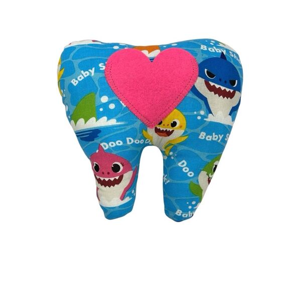 Tooth Fairy Pillow Hand Crafted - Baby Shark - Picture 2 of 2